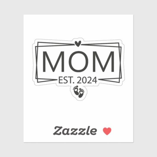Sticker Maman est. 2024 (Feuille)