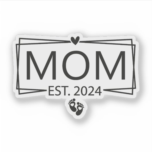 Sticker Maman est. 2024 (Devant)