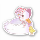 Sticker Maman Et Bébé Canard (Devant)