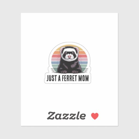 Sticker Maman furet (Feuille)