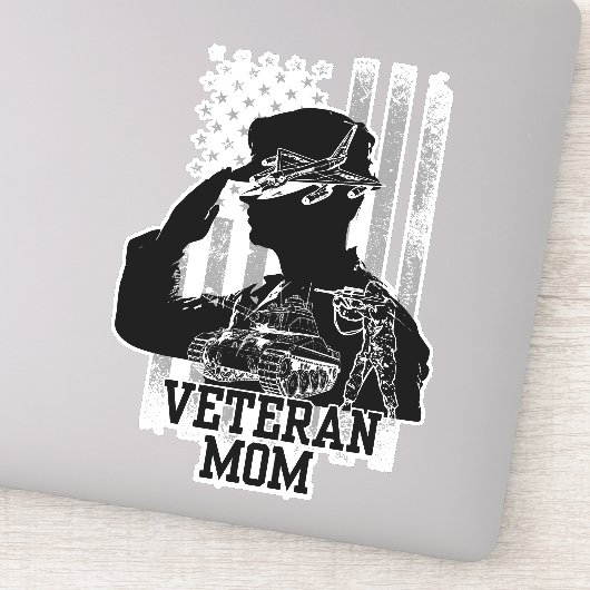 Sticker Maman vétéran (Détail)