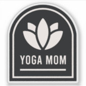 Sticker Maman yoga yogi mère (Devant)