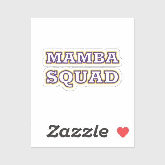 Sticker Mamba Squad drôle Vêtements pour Amateur de serpen (Feuille)