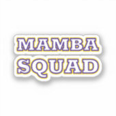 Sticker Mamba Squad drôle Vêtements pour Amateur de serpen (Recto)