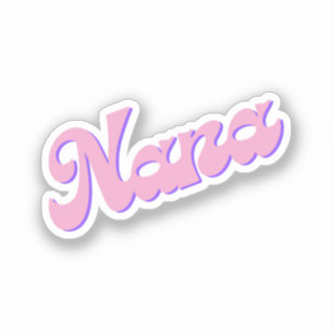 Sticker Mamie Rose Cursive Grand-mère Mamie