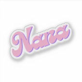 Sticker Mamie Rose Cursive Grand-mère Mamie (Devant)