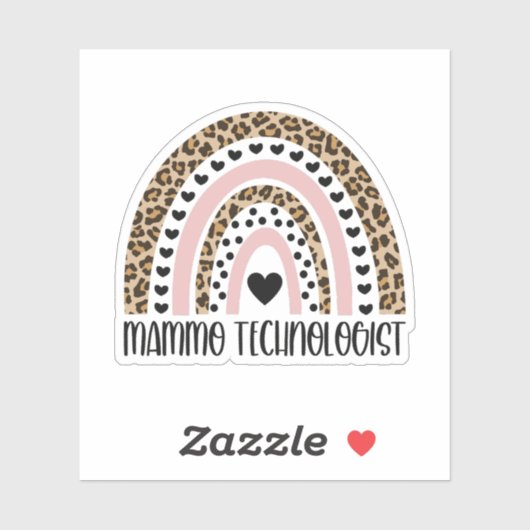 Sticker Mammo Technologue, Mammo Tech, Mammographie Techs (Feuille)