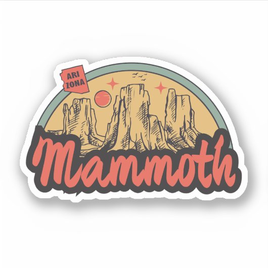 Sticker Mammoth, Arizona (Devant)