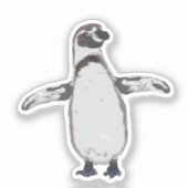 Sticker Manchot de dessin animé (Recto)