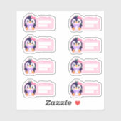 Sticker Manchot mignon unique en faillite  (Feuille)