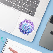 Sticker Mandala (Ordinateur portable avec iPhone)