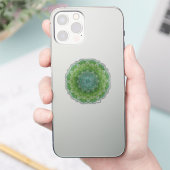 Sticker Mandala à fleurs vertes (Téléphone)