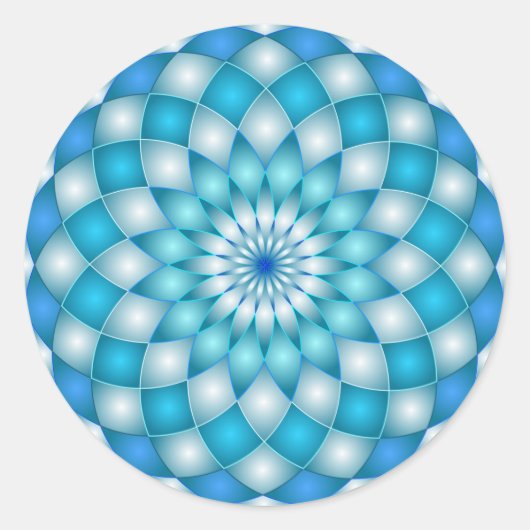 Sticker mandala abstracte lotusbloem (Voorkant)