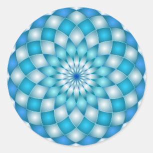 Sticker mandala abstracte lotusbloem