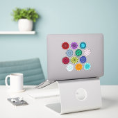 Sticker Mandala Birthstone (Ordinateur portable sur le bureau)
