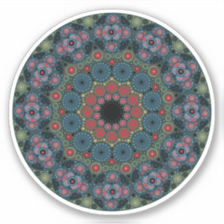 Sticker Mandala Birthstone Bloodstone