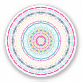 Sticker mandala coloré (Recto)