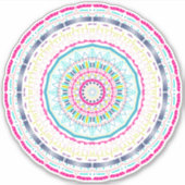 Sticker mandala coloré (Devant)