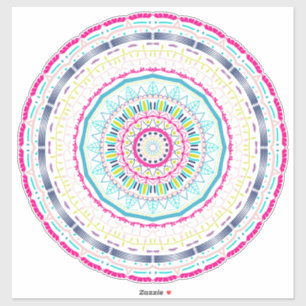 Sticker mandala coloré