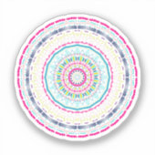 Sticker mandala coloré (Recto)
