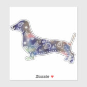 Sticker Mandala Dachshund (Feuille)