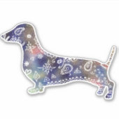 Sticker Mandala Dachshund (Devant)