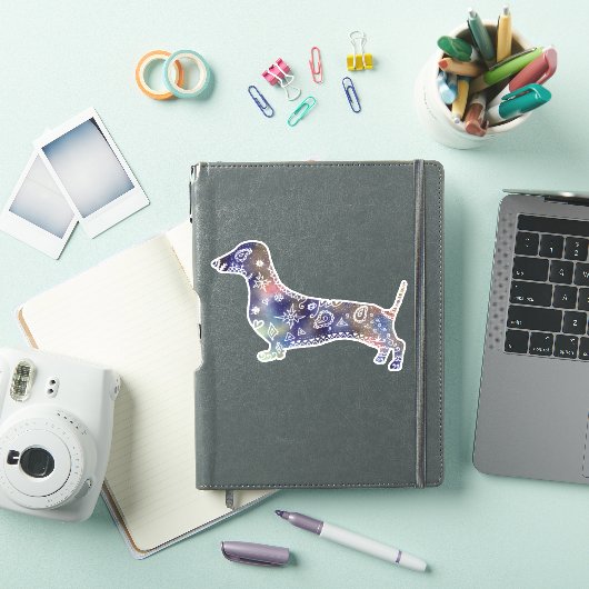 Sticker Mandala Dachshund (Couverture iPad)