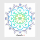 Sticker Mandala d'amour universel (Feuille)