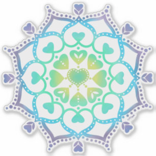 Sticker Mandala d'amour universel