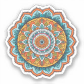 Sticker mandala de diverses couleurs (Recto)
