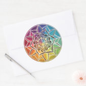 Sticker Mandala de la roue de couleur (Enveloppe)