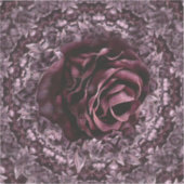 Sticker Mandala de rose  (Recto)