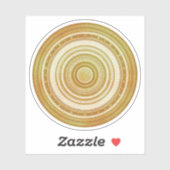Sticker Mandala d'or et de paillettes (Feuille)