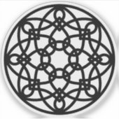 Sticker Mandala du nœud noir (Devant)
