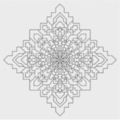 Sticker Mandala géométrique #10 Effacer (Devant)