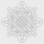 Sticker Mandala géométrique #4 Clair (Devant)