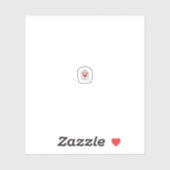 Sticker Mandala papillon floral | Design d'art Boho pourpr (Feuille)