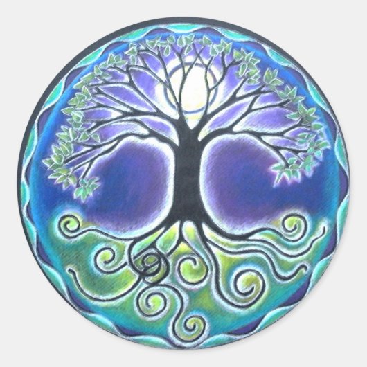 Sticker Mandala Pleine lune (Devant)