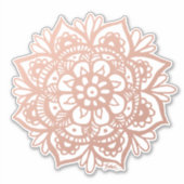 Sticker Mandala rose Gold (Devant)