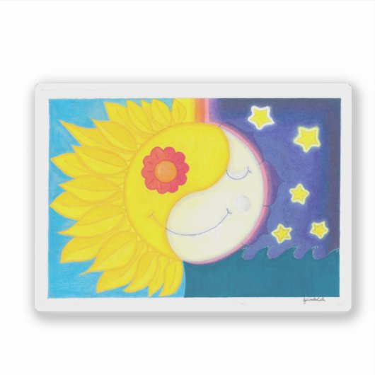 Sticker Mandala: Solflor e Luaflor (Devant)