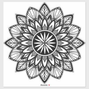 Sticker Mandala  Tournesol Mandala