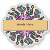 Sticker Mandela Designs (Devant)