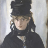 Sticker Manet - Berthe Morisot with a bouquet of violets (Devant)