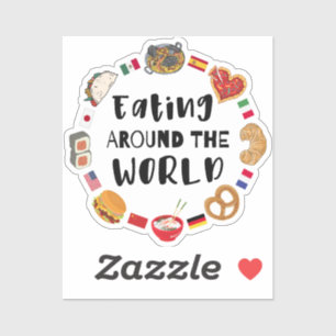 Sticker Manger dans le monde entier