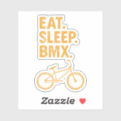 Sticker Manger, Dormir, BMX (Feuille)