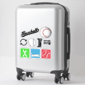Sticker Mangez Sleep Basball Collection (Sur valise)