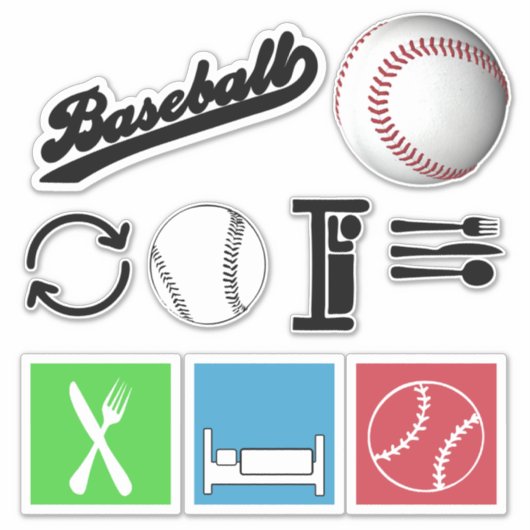 Sticker Mangez Sleep Basball Collection (Devant)