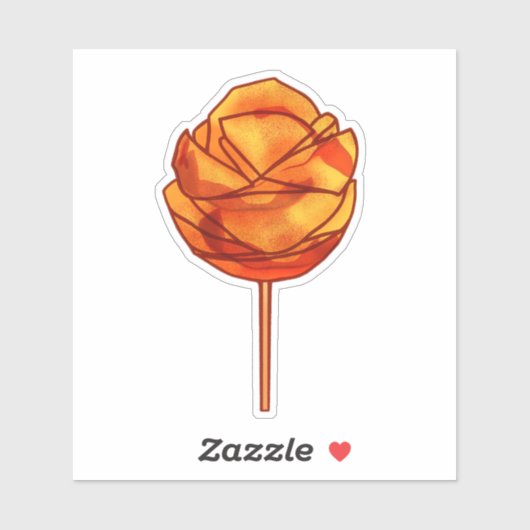 Sticker Mango Épicé Sur Un Bâton (Feuille)