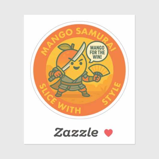 Sticker Mango Samurai Slice With Style  (Feuille)