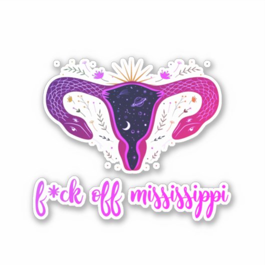 Sticker Manifestation contre l'avortement du Mississippi c (Devant)